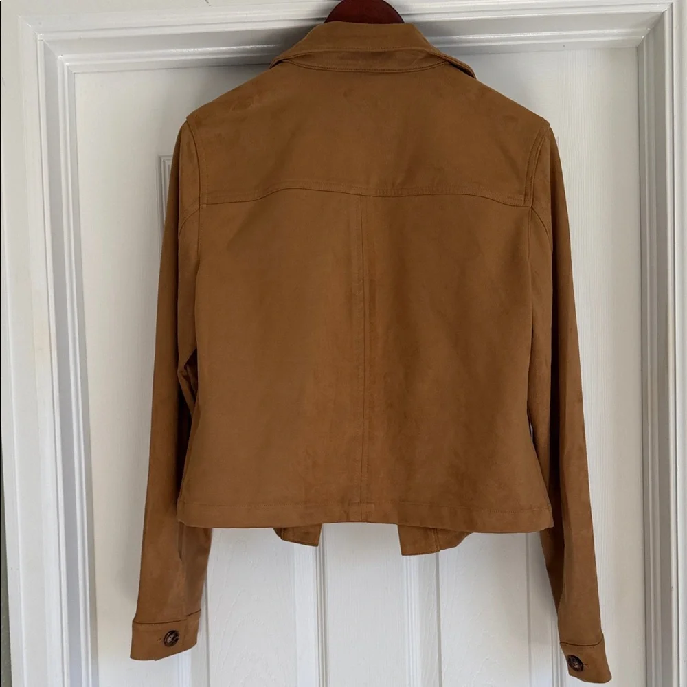 NWOT - Kut from the Kloth Matilda Crop Faux Suede Trucker Jacket - Picture 11 of 12